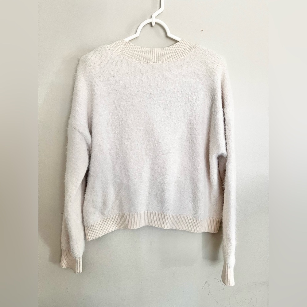 Sanctuary Mohair Cardigan Off White Pullover Sweater Size Small - Picture 4 of 5
